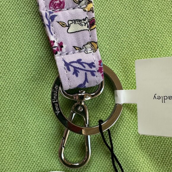 VERA BRADLEY DISNEY BELLE WIDE LOOP KEYCHAIN:NWT "BELLE PETITE FLORAL" - Picture 5 of 12